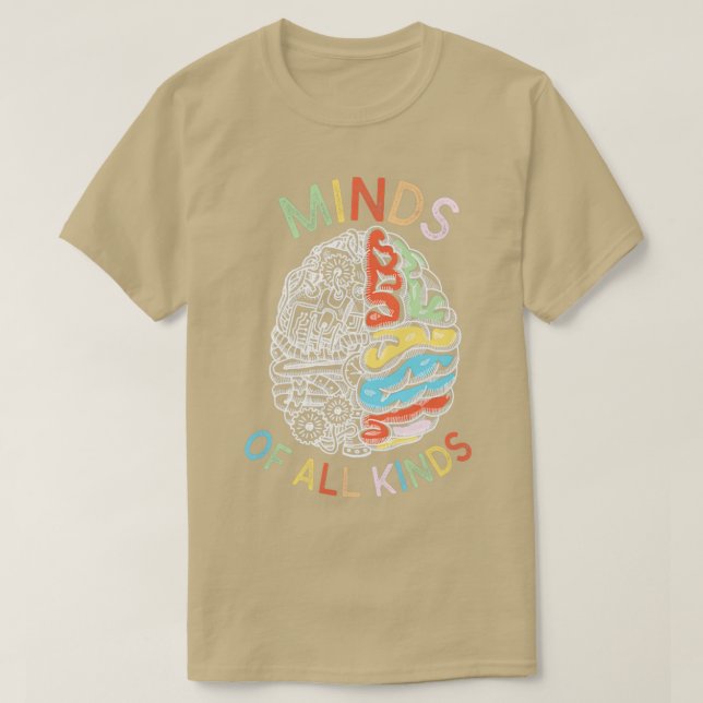 Camiseta Embrace Neurodiversity Autism (Frente do Design)