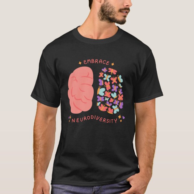 Camiseta Embrace Neurodiversity Mental Health Aspergers Aut (Frente)