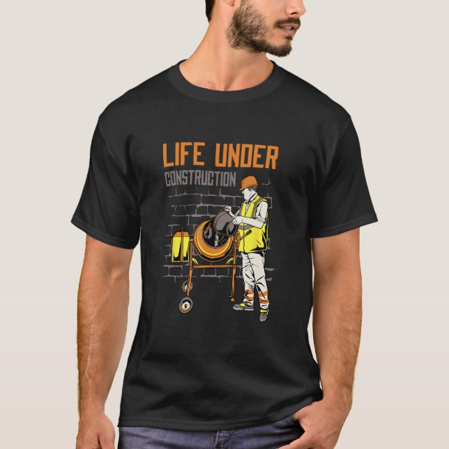 Camiseta Embracing Life Under Construction Inspirational Mo (Frente)