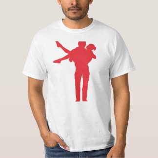 Camiseta Embraço romântico levantado pelo amor