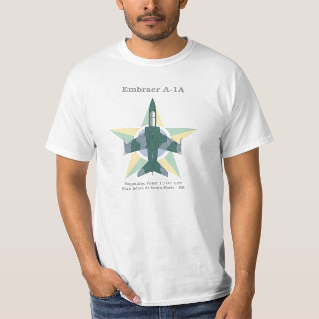Camiseta Embraer A-1 (AMX) da Força Aérea Brasileira (Frente)