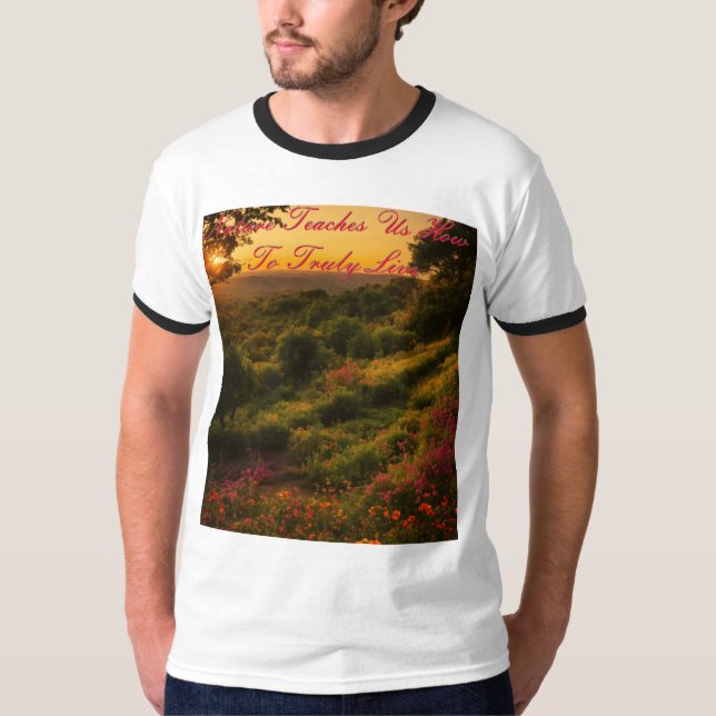 Camiseta Embriagem da natureza para o T-Shirt (Frente)