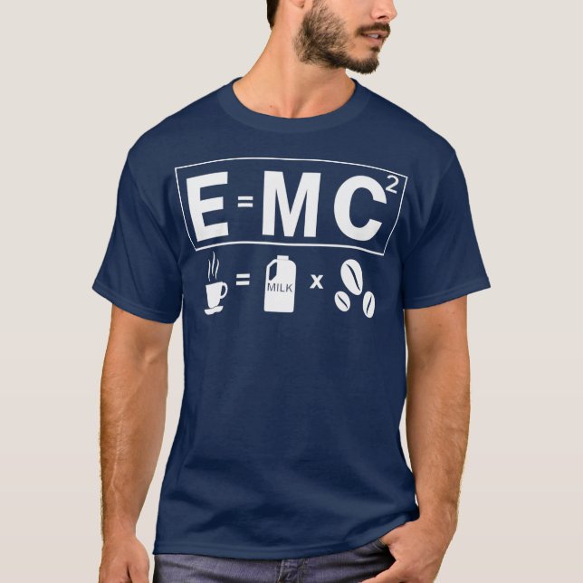 Camiseta EMC2 Energy é o prêmio de fórmula de leite e café (Frente)