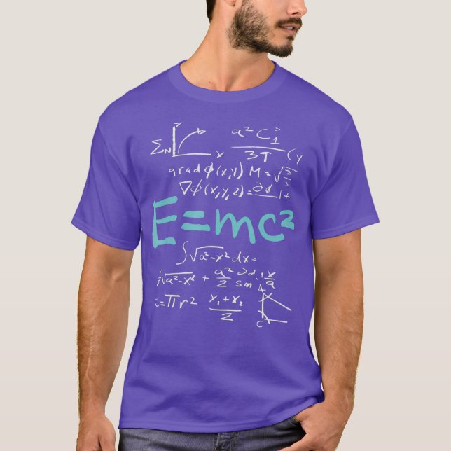 Camiseta emc2 matemática física Einsteins geek science (Frente)