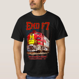 Camiseta EMD F7 Santa Fe Warbonnet with American Flag.