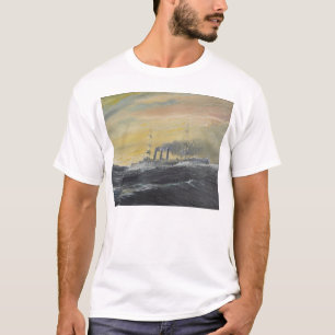 Camiseta Emden monta o Oceano Índico 1914 2011 das ondas