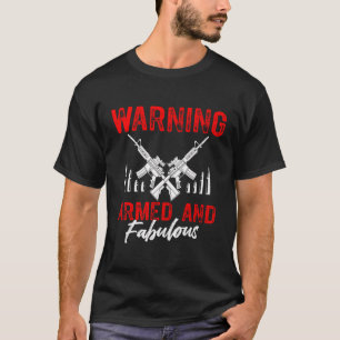 Camiseta Emenda De segundo Engraçado Garota Arma Lover Ammo