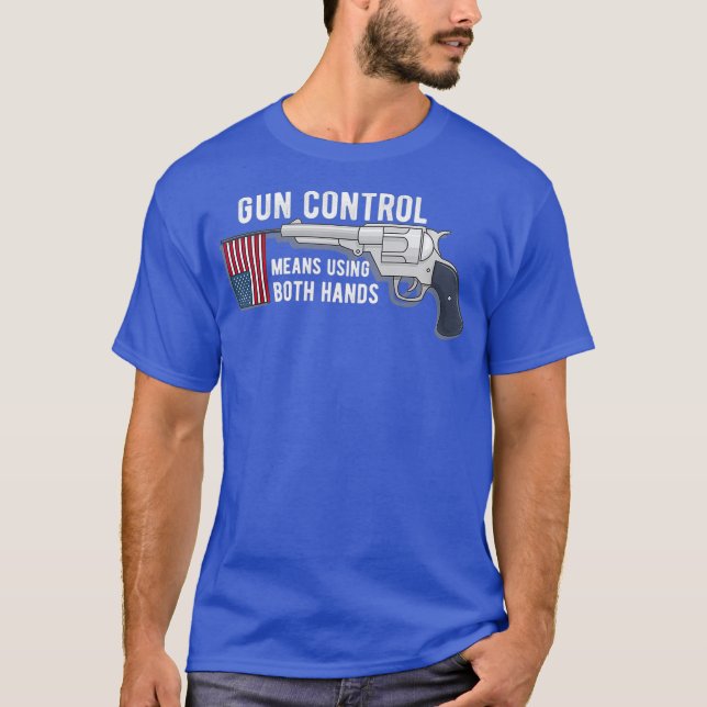 Camiseta Emenda do segundo de Controle de Armas da América  (Frente)
