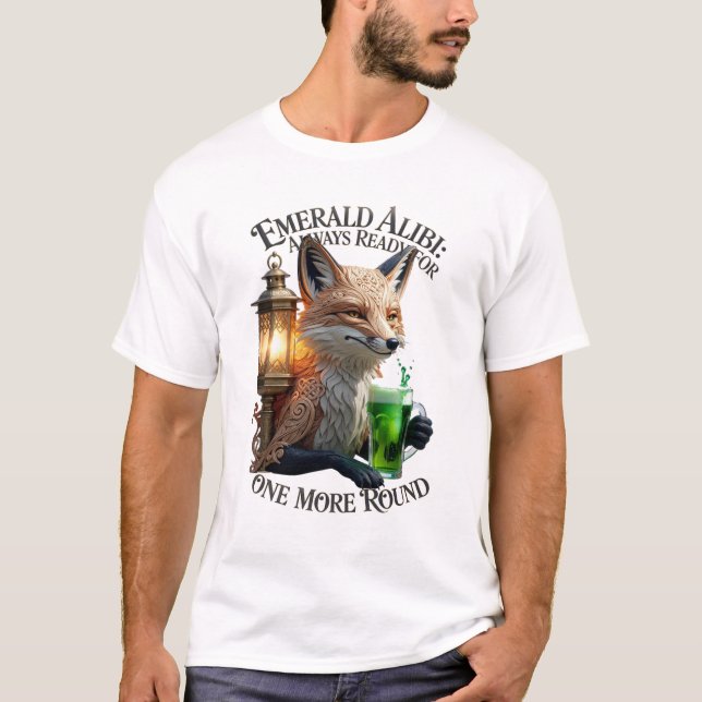 Camiseta Emerald Alibi Fox Graphic Tee (Frente)