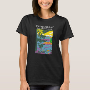 Camiseta Emerald Bay Lake Tahoe Sierra Nevada Camping Hikin