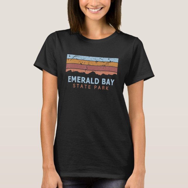 Camiseta Emerald Bay State Park California Retro Legal (Frente)