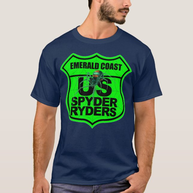 Camiseta Emerald Coast Chapter - Logo Safety Green (Frente)