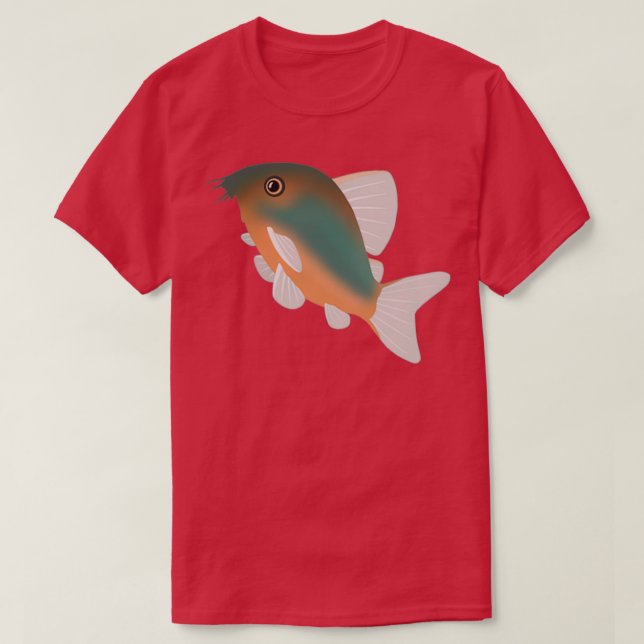 Camiseta Emerald Corydoras esplendens (Frente do Design)