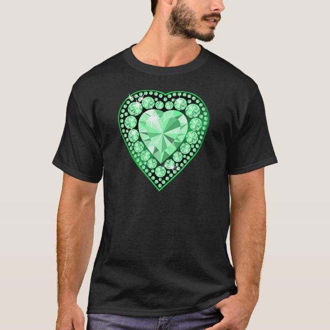 Camiseta Emerald Gem Heart (Frente)