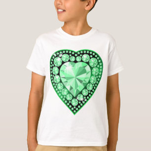 Camiseta Emerald Gem Heart