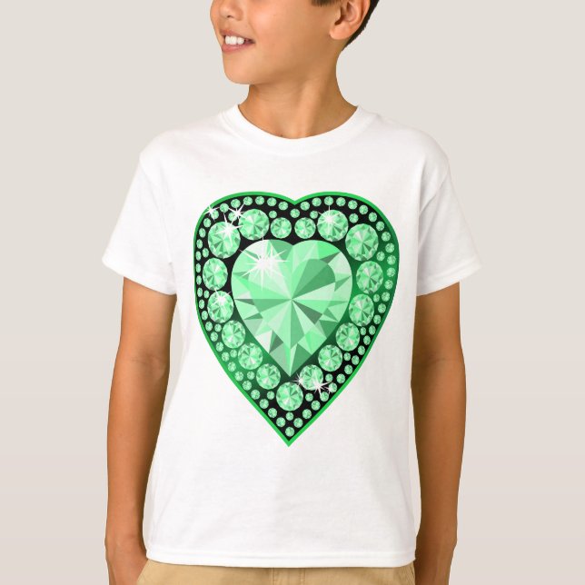 Camiseta Emerald Gem Heart (Frente)