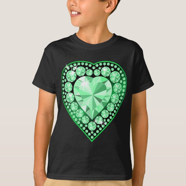 Camiseta Emerald Gem Heart (Frente)