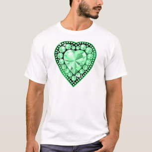 Camiseta Emerald Gem Heart