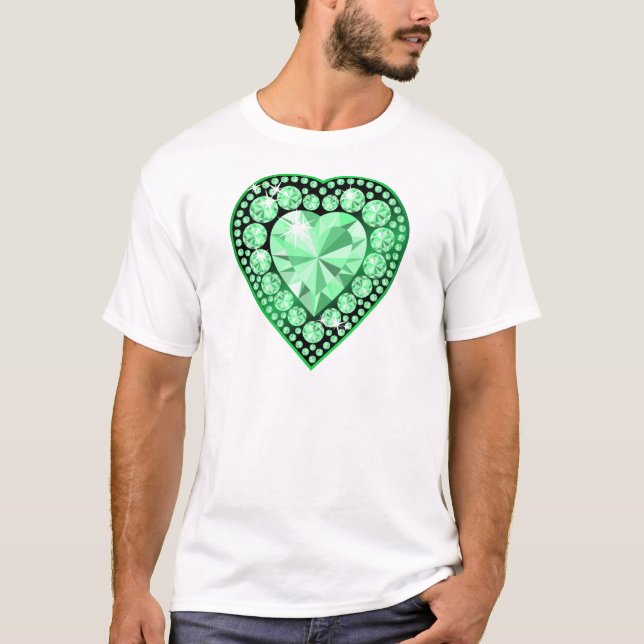 Camiseta Emerald Gem Heart (Frente)