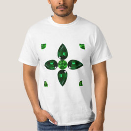 Camiseta Emerald Gemstone Art, Verde