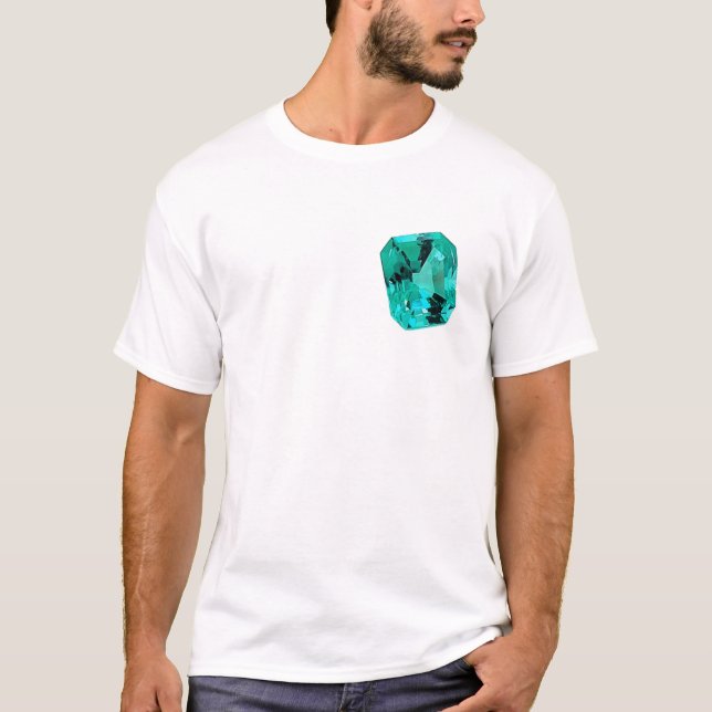 Camiseta Emerald Gemstone printed on (Frente)
