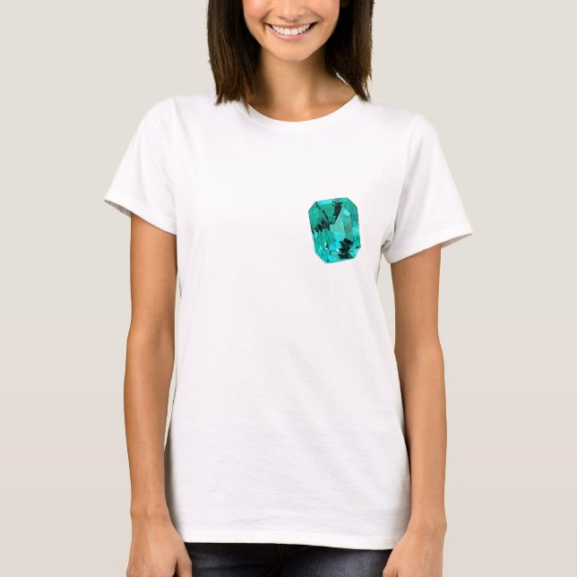 Camiseta Emerald Gemstone printed on (Frente)