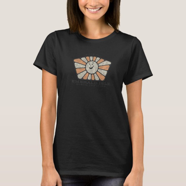 Camiseta Emerald Isle NC Summertime Smiling Sunshine (Frente)