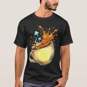 Camiseta Emergência Divertida de Café, amante de café usa