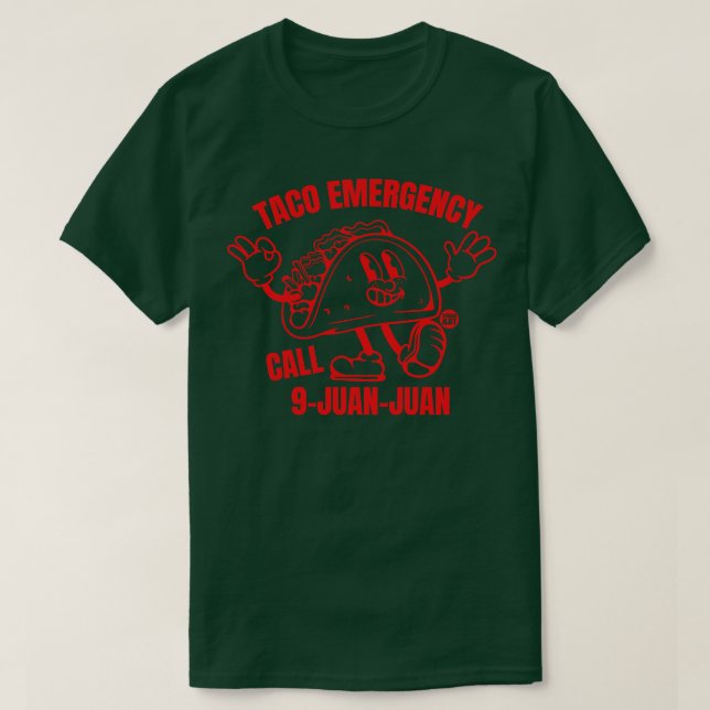 CAMISETA EMERGÊNCIA TACO (Frente do Design)