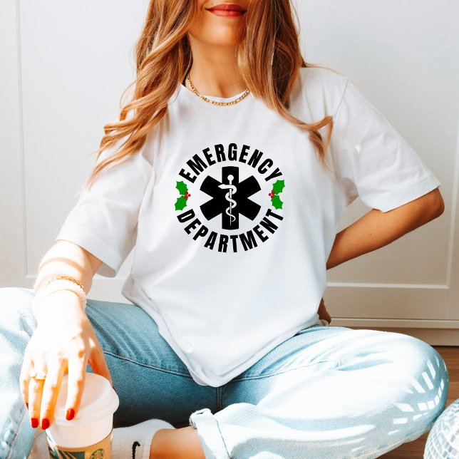 Camiseta Emergency Department Holiday Heroes T Shirt (Criador carregado)