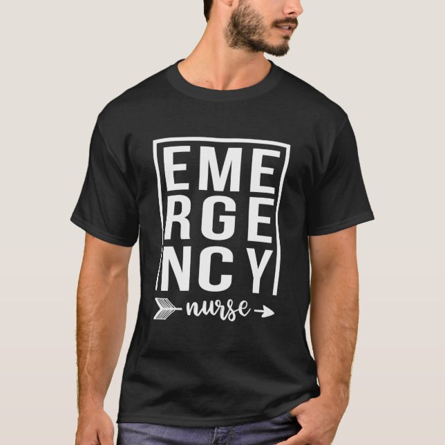 Camiseta Emergency Nurse Rn Er For Nurses Emergency Nurse (Frente)