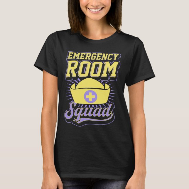 Camiseta Emergency Room Squad Matching ER Nurse Crew  1 (Frente)