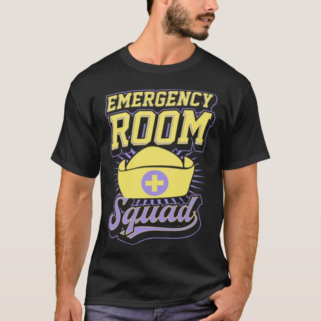 Camiseta Emergency Room Squad Matching ER Nurse Crew  1 (Frente)