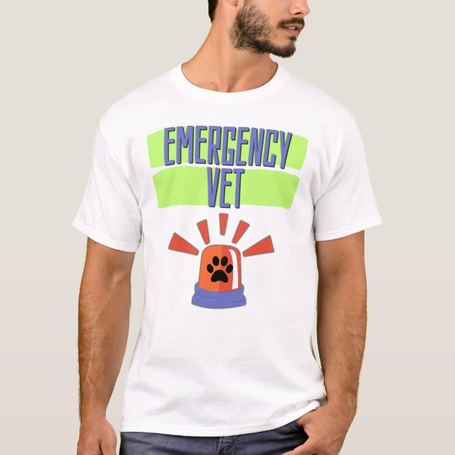 Camiseta Emergency Vet – Veterinary Emergency Design (Frente)