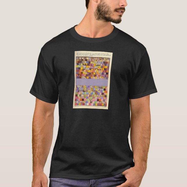 Camiseta Emerso uma vez das cinzas da noite por Paul Klee (Frente)