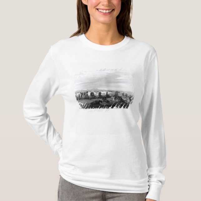 Camiseta Emigrantes atacados pelos Comanches (Frente)