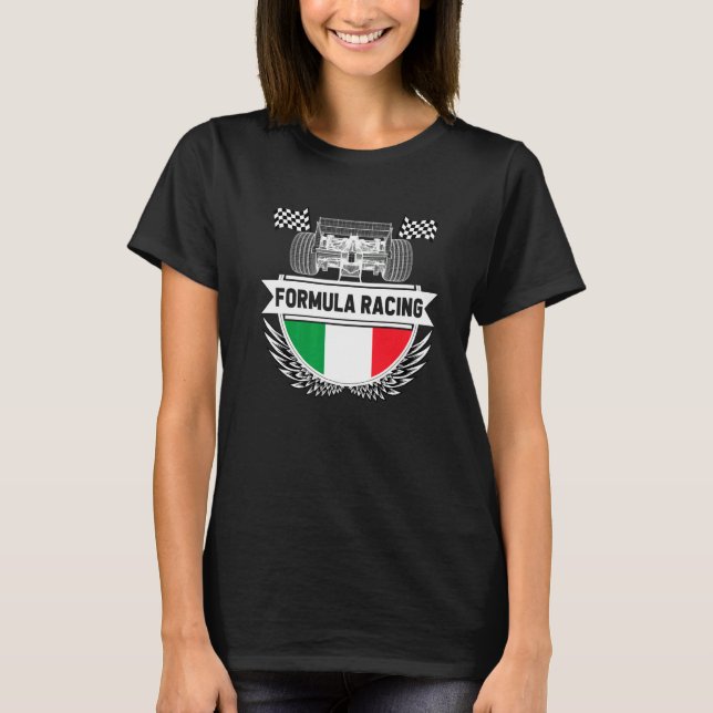 Camiseta Emilia Romagna Auto Race Italy Flag Formula Racing (Frente)