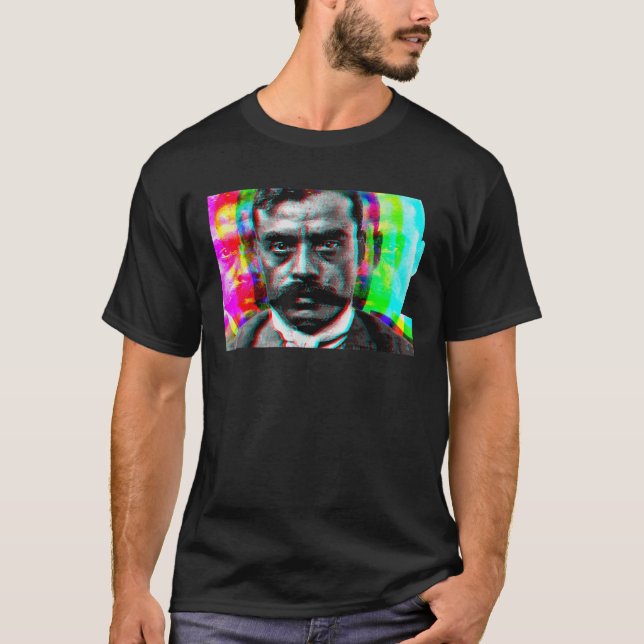 Camiseta Emiliano Zapata Mexicano Bandeira La Revolucion Me (Frente)
