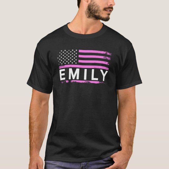 CAMISETA EMILY AMERICAN FLAG FOR EMILY (Frente)