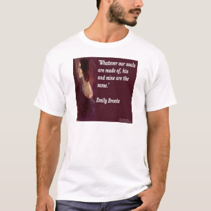 Camiseta Emily Bronte e Familiar Nossa Citação De Almas