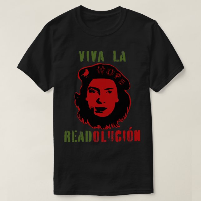 Camiseta Emily Dickinson Viva La READolucion (Frente do Design)