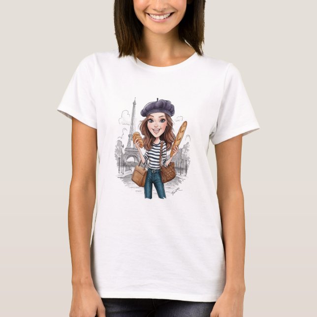 Camiseta Emily em Paris sticker (Frente)
