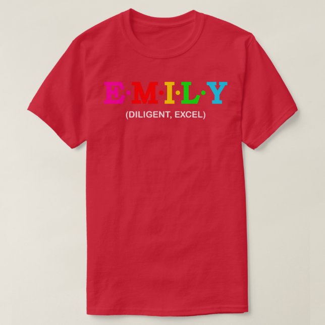 Camiseta Emily Excel Diligent (Frente do Design)