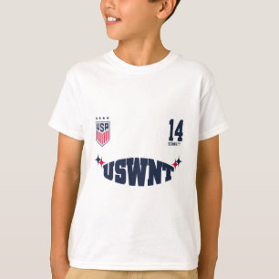 Camiseta Emily Sonnett 14 Branco Uswnt Licença Oficial