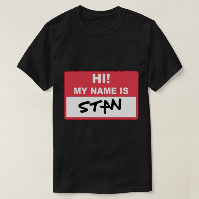 Camiseta Eminem - Olá Meu Nome É Stan Essential T-Shirt (Frente do Design)