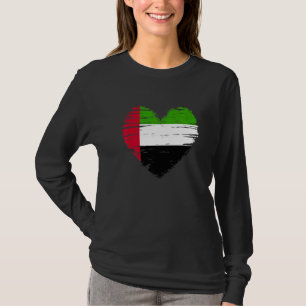 Camiseta Emirados Árabes Unidos Sinalizador dos Emirados Ár