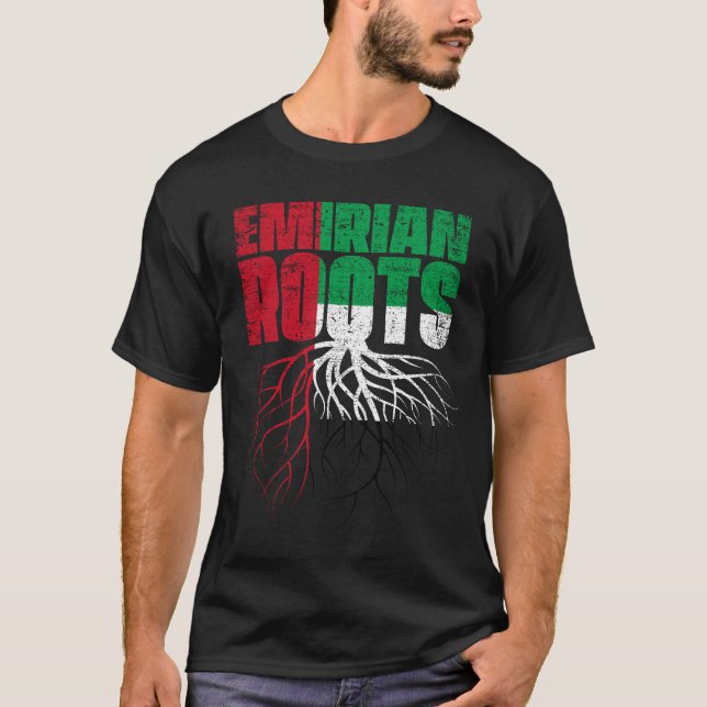 Camiseta Emirian Roots United Emirados Árabes Unidos Herita (Frente)