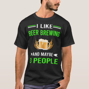 Camiseta Emissor de cerveja verde de 3 Pessoas