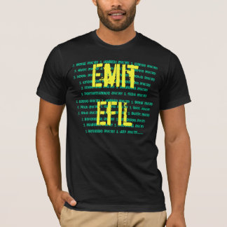 Camiseta Emita-se EfiL T-Preto/amarelo/verde