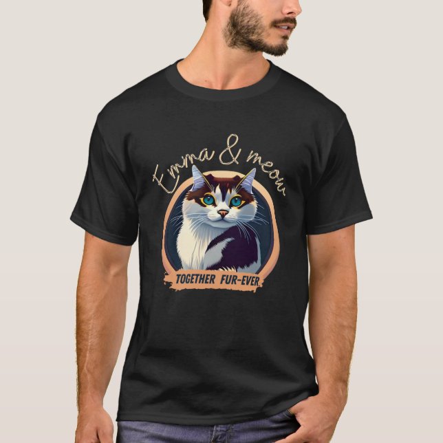 Camiseta Emma e Meow Juntos Peles (Frente)
